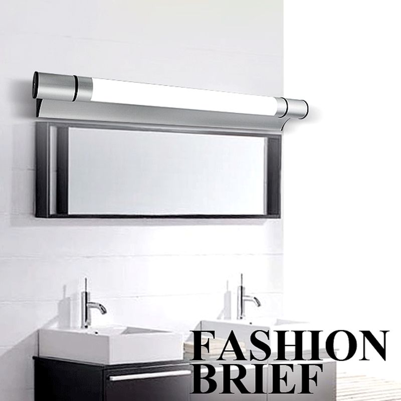 Simplicité Mur Linear Éclairage en métal Métal LED CHAMBRE LAMPE LAMPE DANS CHROME