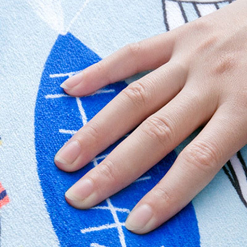 White Tone Casual Indoor Rug Polyester Random Print Rug Stian Resistant Indoor Rug for Living Room