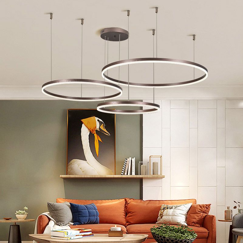 Metal Chandelier Lighting Fixture Modern Chandelier Pendant Light for Living Room