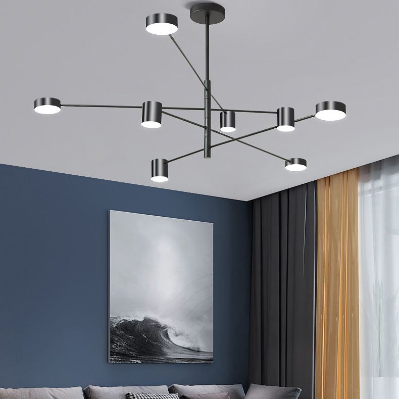 Lámpara de lámpara de starburst simplicidad moderna iluminación colgante acrílica para restaurante