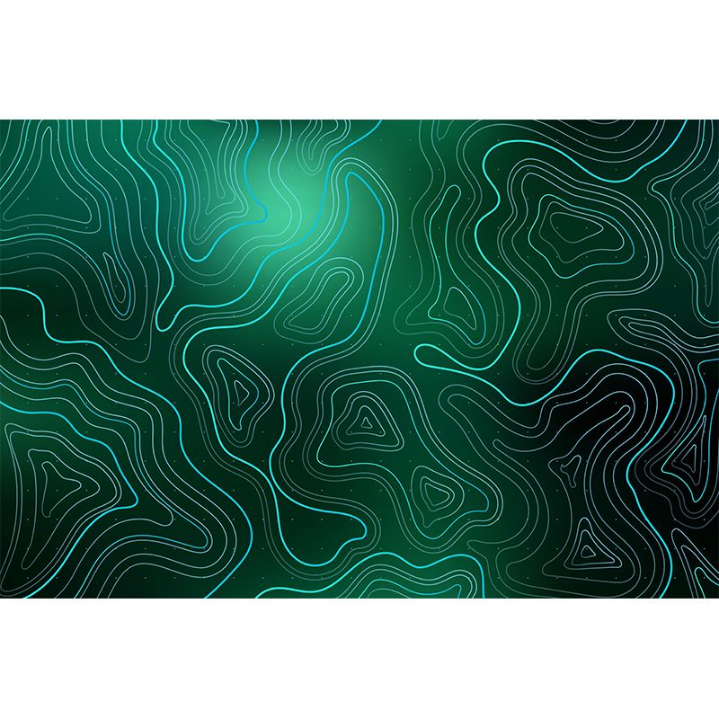 Kleurrijke illustratie muurschildering abstract decoratief milieuvriendelijk voor kamer