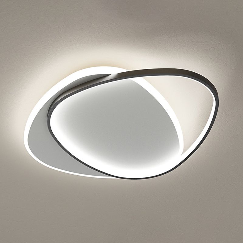 Black Ceiling Light Modernism LED Flush Mount Lighting for Foyer