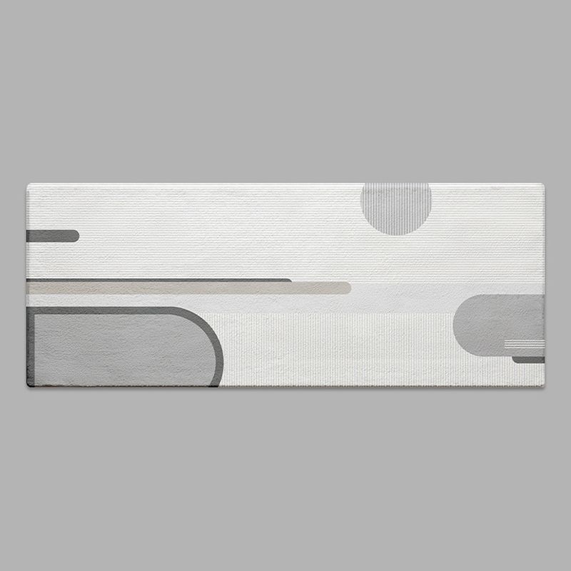 Orange Color Piece Rug Polyester Nordic Area Rug Stain Resistant Rug for Bedroom