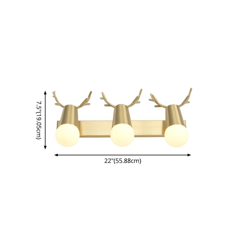 Applexion murale en verre blanc moderne miroir de toilette américaine Lumière légère légère