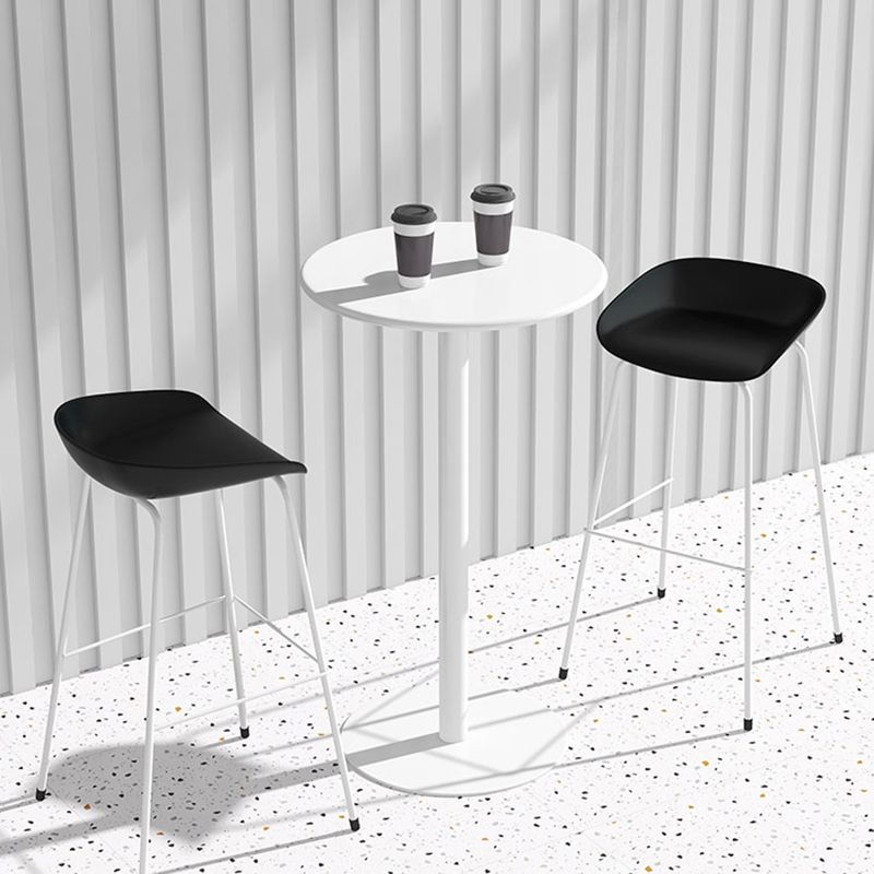 Modem & Contemporary Metal Round Bar Wine Table for Living Room