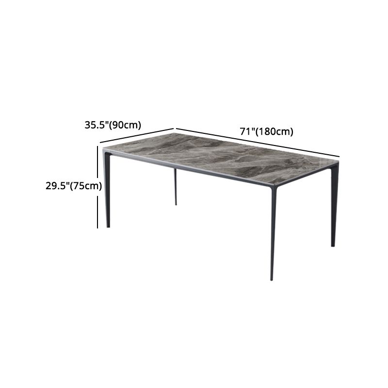 Contemporary Sintered Stone Dining Table Set 1/4/5/7 Pieces Dining Set for Home