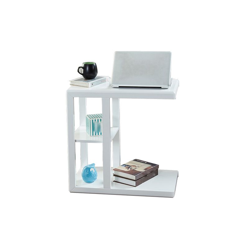 Modern Solid Wood End Table Rectangular Corner Table for Living Room