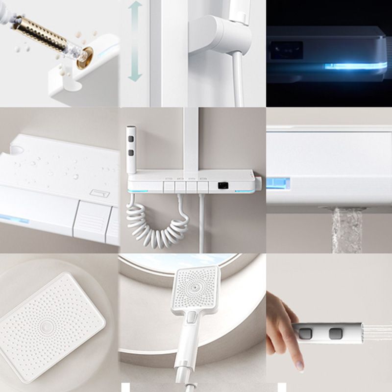 Simplicity Shower Combo Solid Color Valve Included Shower Head Combo