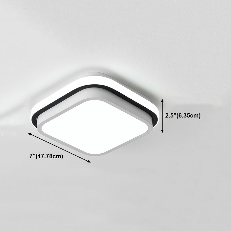 Accesorio de iluminación de techo LED de montaje empotrado contemporáneo, luz de montaje en techo para vestíbulo