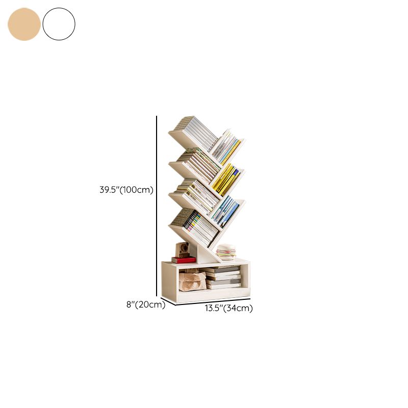 Engineered Wood Standard Scandinavian Closed Back Bookshelf with Shelves
