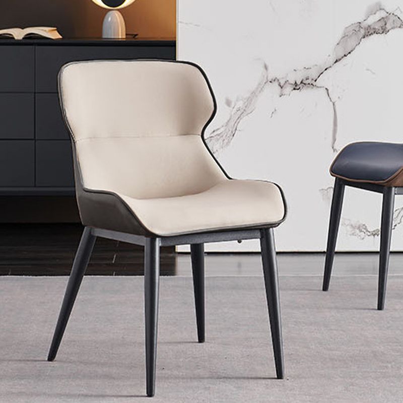 Industrial Dining Room Chair Upholstered Armless Dining Chairs