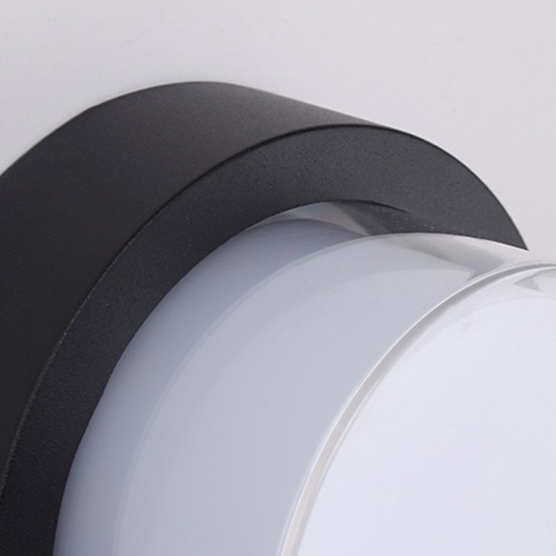 1-Light Flush Mount Light Halterung Herkömmliche LED in der Nähe von Deckenlampe mit weißem Acrylatschirm