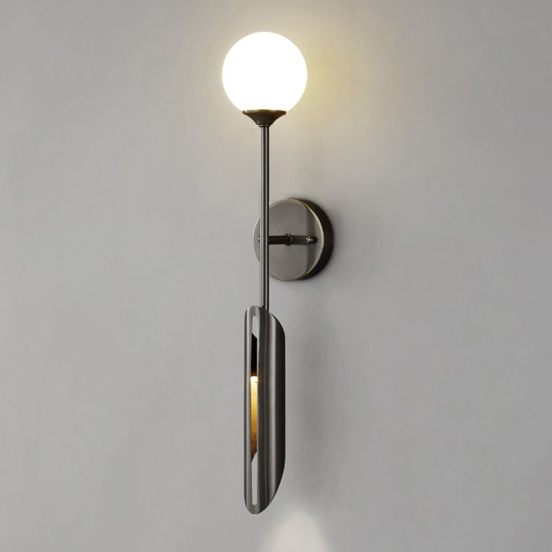 Post-Modern Wall Sconce Copper LED Sconce Lighting for Corridor