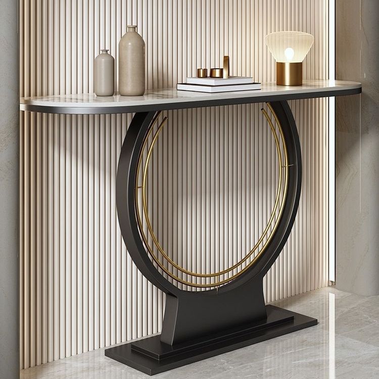 Rectangle Modern Console Accent Table Antique Finish Console Sofa Table