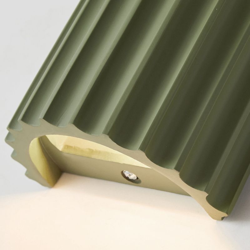 Cylinder Shape Wall Lighting Modern Style Resin 1 Lights Sconce Lamp for Bedroom