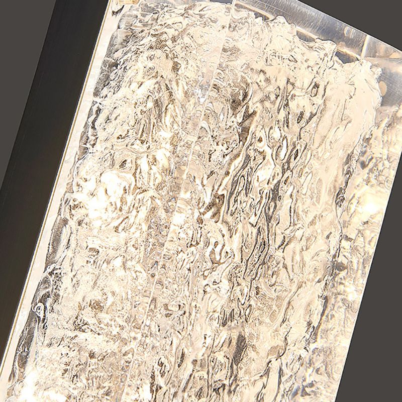 Rectangle Modern Wall Mounted Fixture Solid Brass and Resin LED Wall Sconce