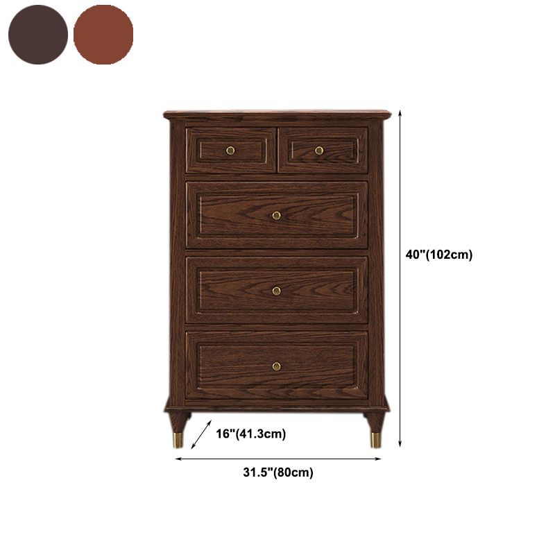 American Traditional Dresser Solid Wood Storage Chest , 16.11" W