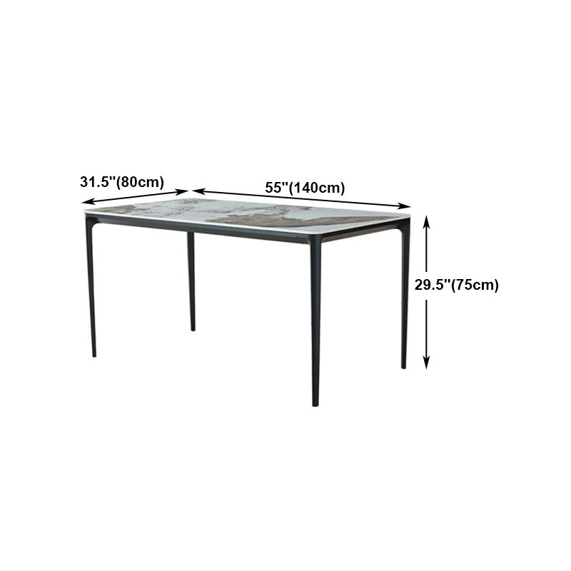 Contemporary 1/2/5 Pieces Dining Set Sintered Stone Dining Room Set