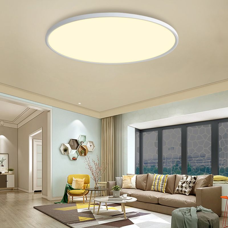 Disk Led Flush Mount Ceiling Light Nordic Acrylic Living Room Flush Mount Fixture