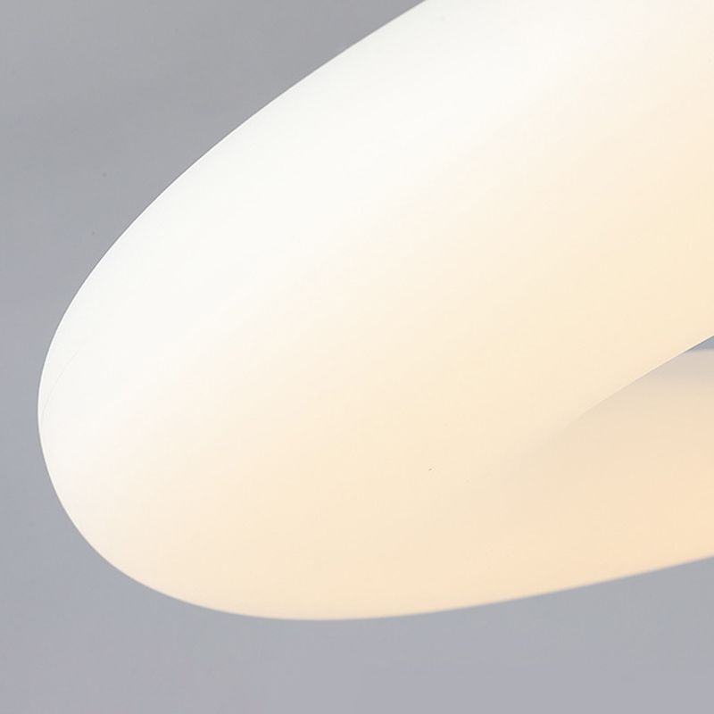 Lámpara de araña de anillo de metal luz nórdica led colgante lámpara accesorio