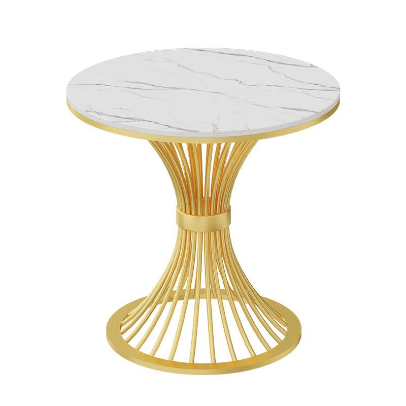 Stone Top Table for Kitchen Metal Traditional Luxury Round Dining Table