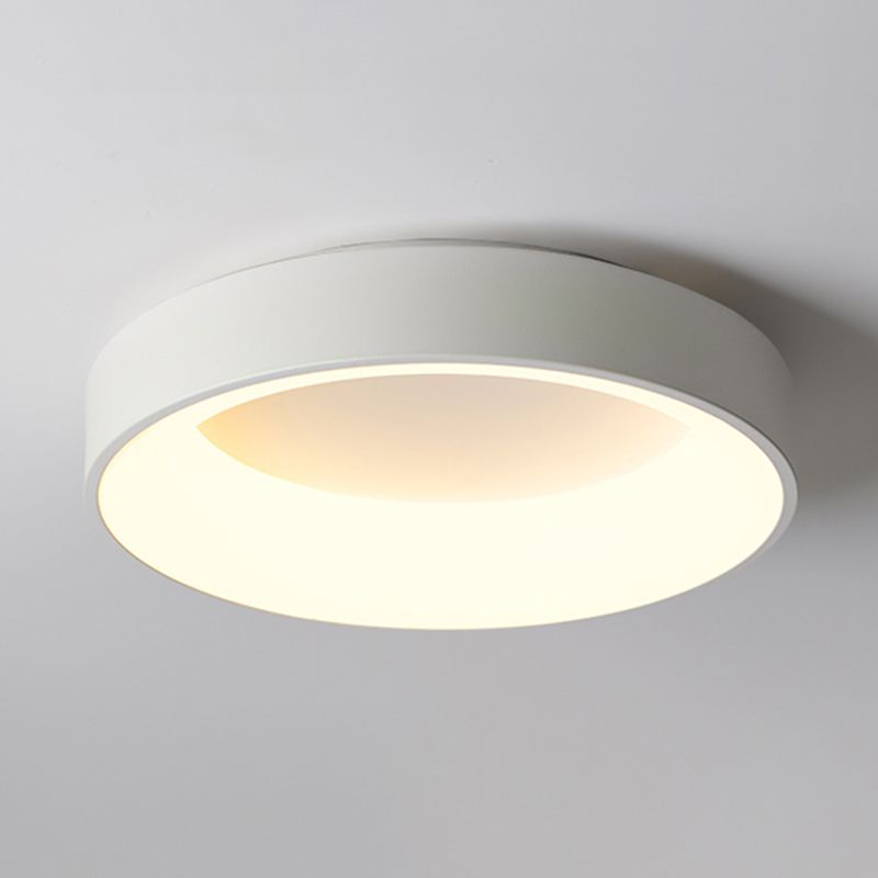 Nouveau Luminaire LED affleurant à tambour moderne 1 luminaire de plafond en acrylique pour