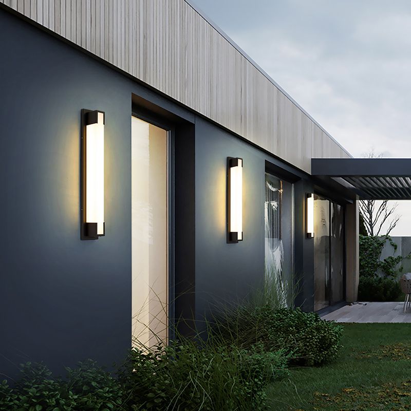 Lampada da montaggio a parete rettangolare per il balcone per balcone per balcone.