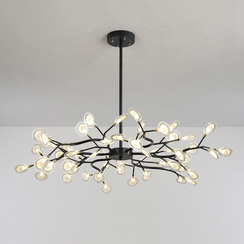 Lampadari contemporanei rotondi lampadario illuminazione metallo lampadario