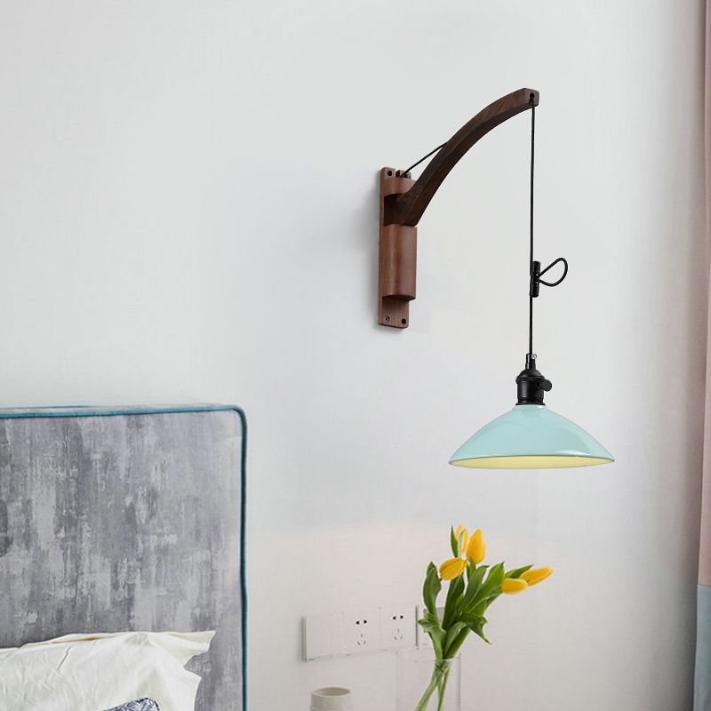 Wood Wall Sconce Light Modern Creative Wall Light for Bedroom