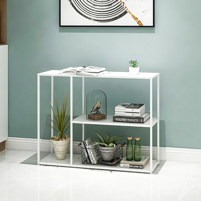 Metal Etagere Bookcase Scandinavian Open Back Bookshelf with Shelves