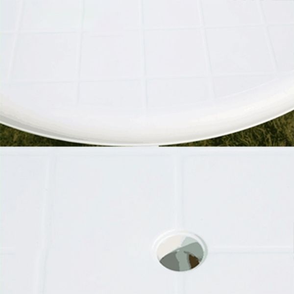 Modern Geometric Waterproof Courtyard Table Plastic Base Outdoor Table