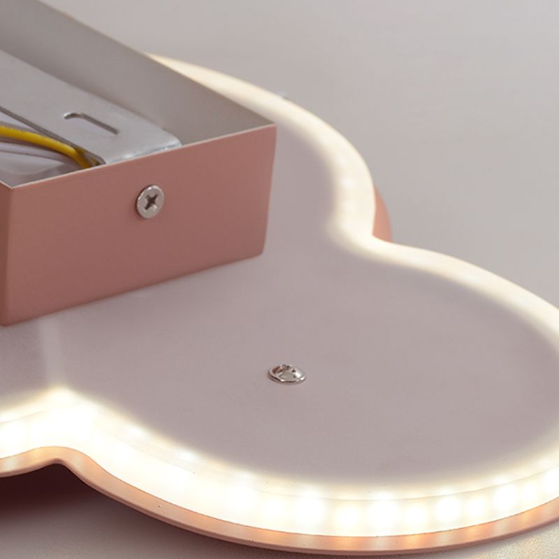 Nordic Style Iron Wall Light Cloud Shape Wall Lamp for Children's Room
