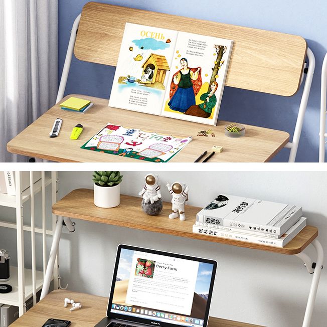 Modern Style Wooden Office Desk Rectangular Folding Writing Desk for Home