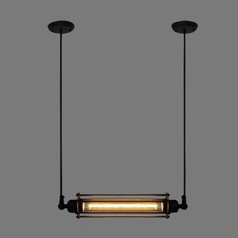 Pendente noire pour l'îlot de cuisine Pendentif Lighting Lighting Island Pendant linéaire