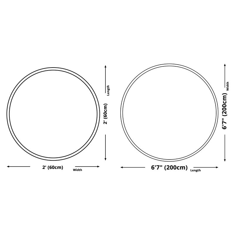 Round Dark Color Solid Rug Polyester eigentijdse anti-slip achterste binnenvleed tapijt voor woonkamer