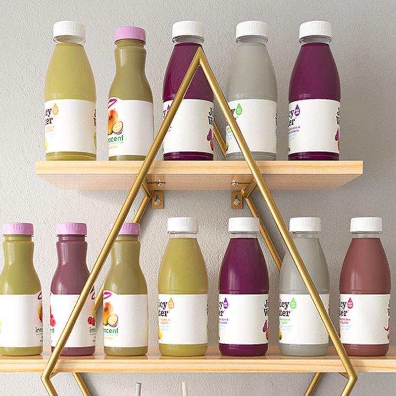 Luxury Floating Bookshelf Metal Lozenge Open Back Book Shelf