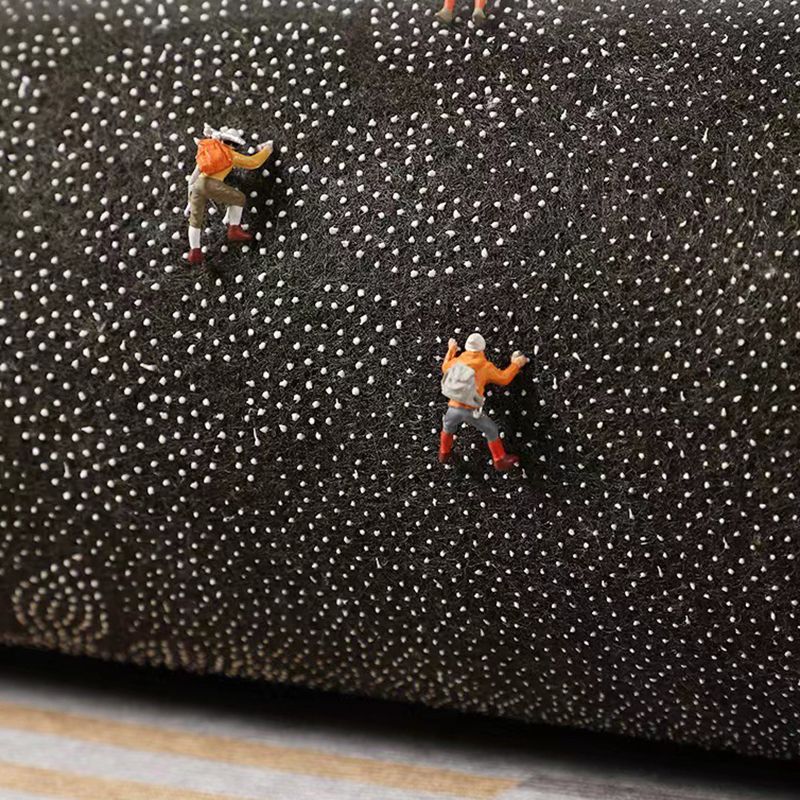 Light Grey Modern Rug Polyester Line Rug Washable Rug for Home Decor