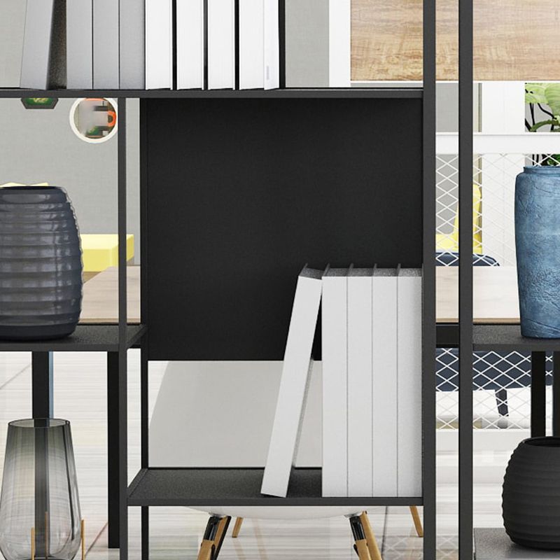 Industrial Open Rectangle Storage Bookshelf Home Office Etagere Bookcase