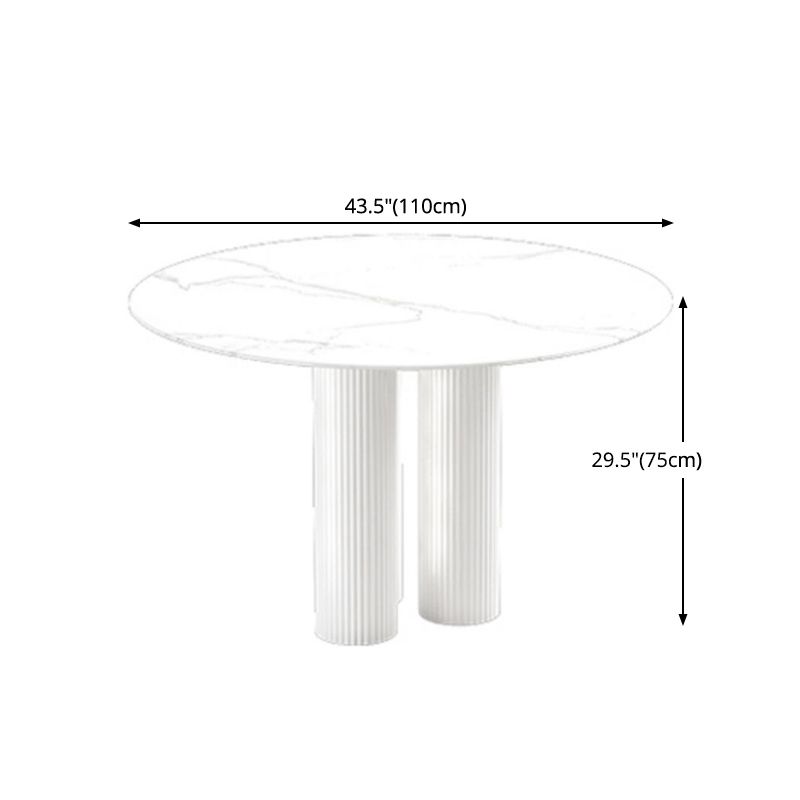 Sintered Stone Dining Table White Modern Dining Table for Kitchen
