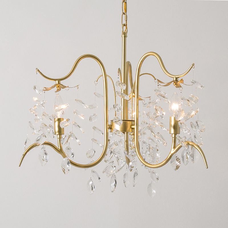 Luminaire de lustre en cristal de style bougie