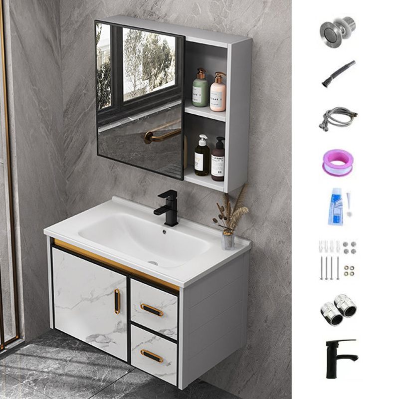 Glam Bathroom Vanity Set Single-Sink Bathroom Vanity for Bathroom
