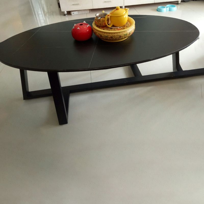 Slate Cross Legs Coffee Table Modern Minimalist Coffee Table