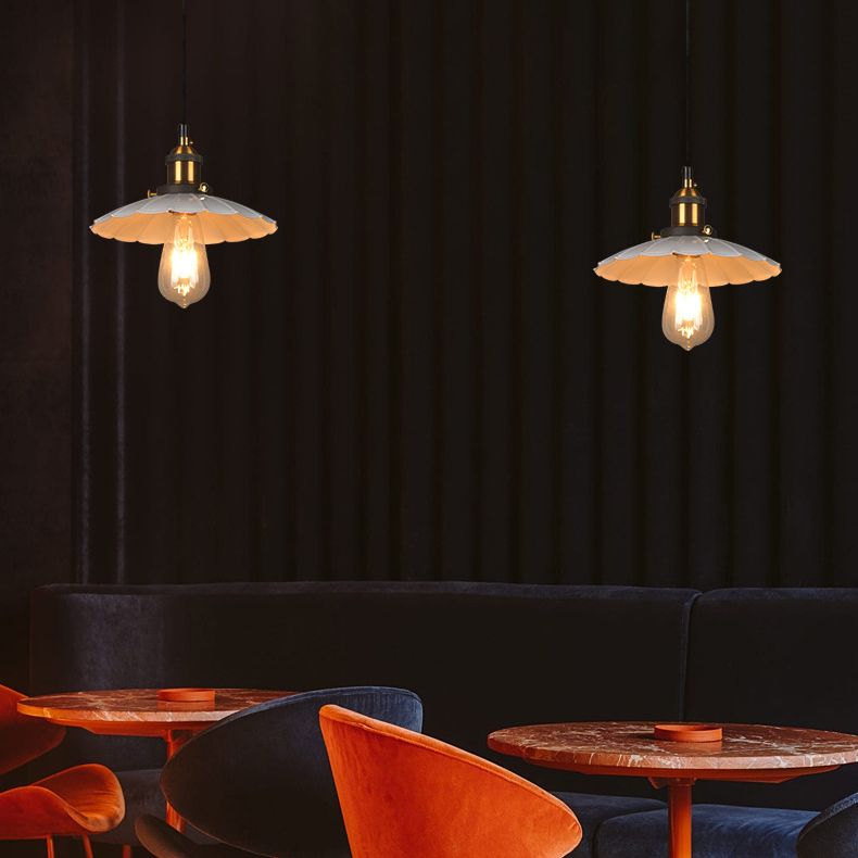 Geschulpte hangende hanglamp industriële stijl metalen hanger verlichtingsarmaturen voor restaurant