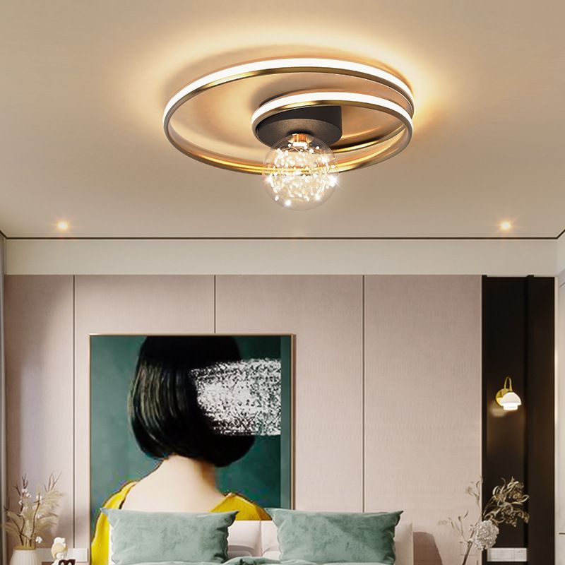 Metalen Starry Plafond Opgezette Licht Moderne Stijl LED Gouden Plafond Mount Lamp