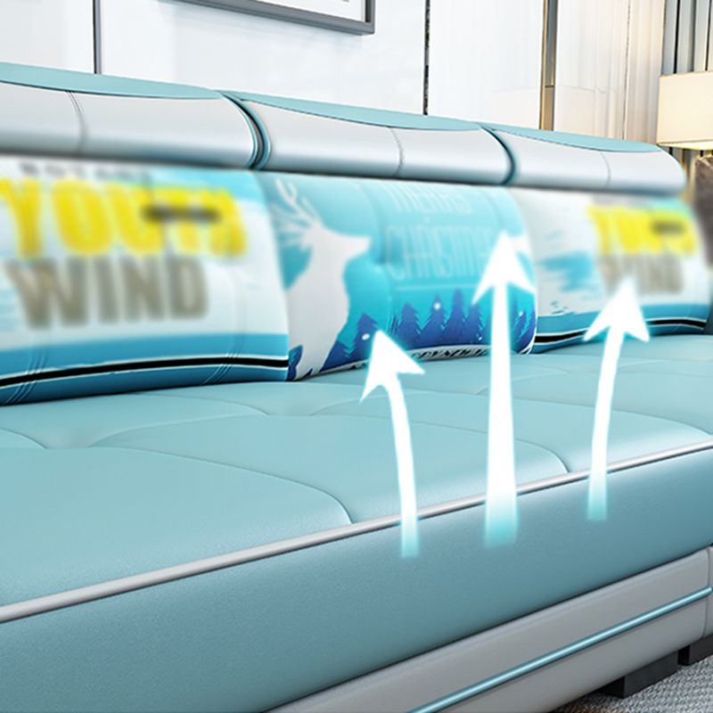 Square Arm L-Shape Right Hand Facing Sectional Sofa with Chaise