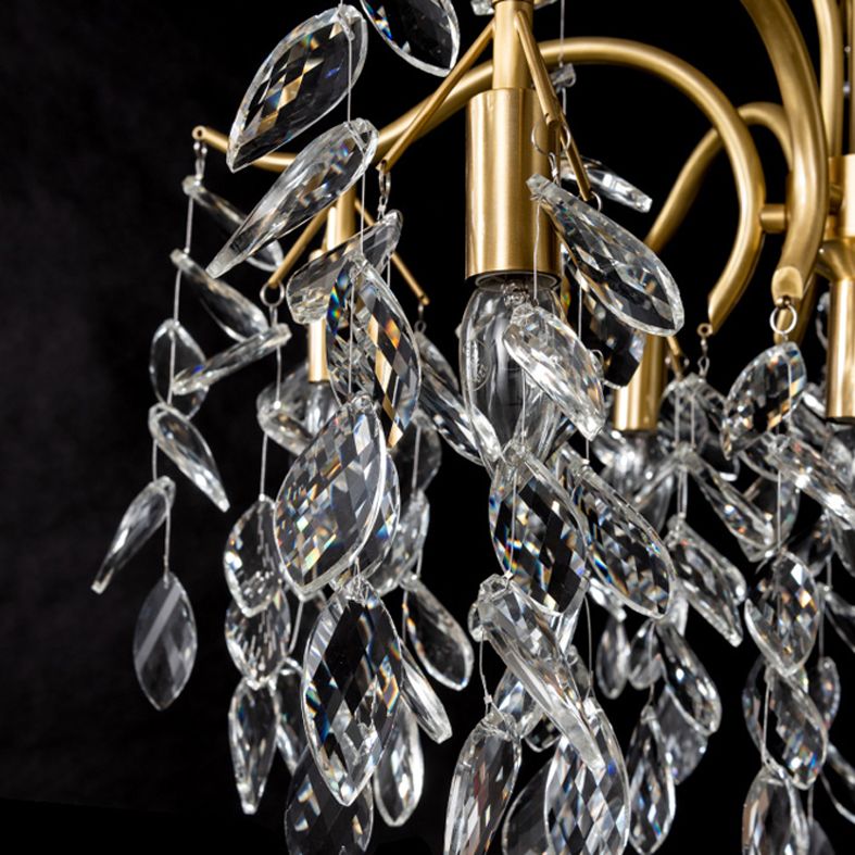 Branches Éclairage suspendu Aymordage Rustic Crystal Living Room Chandelier Pendant Light