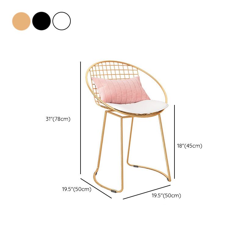 Metal Kitchen Dining Arm Chairs Contemporary Upholstered Dining Chairs