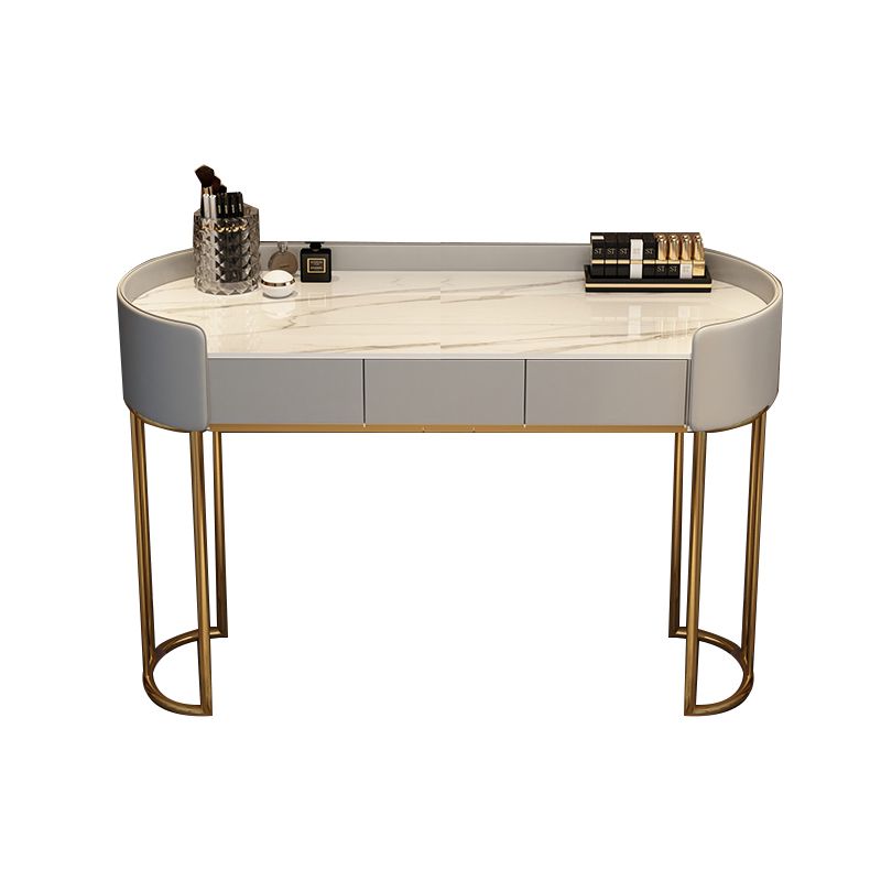 Standing Makeup Vanity Desk Lighted Mirror Makeup Vanity Set with Drawer