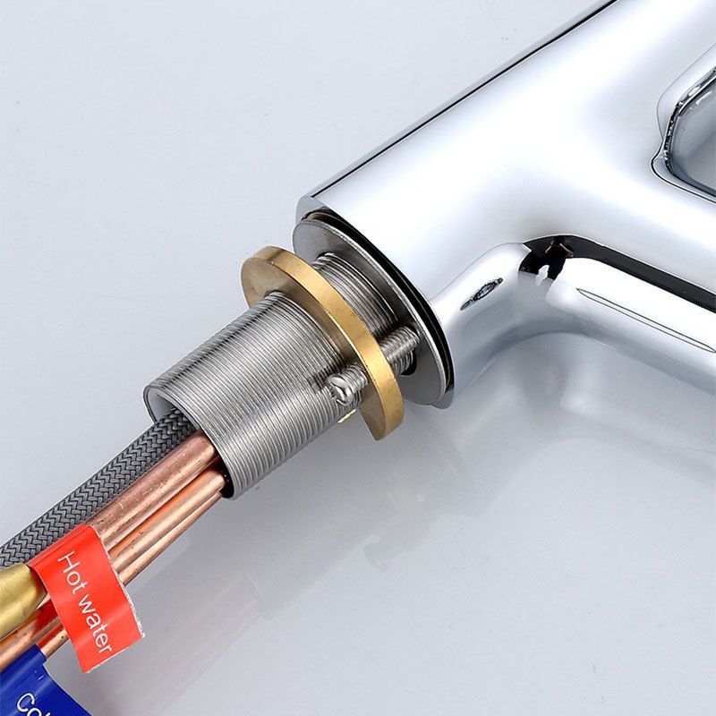 Contemporary Style Faucets Centerset Lever Handles Faucets for Bathroom