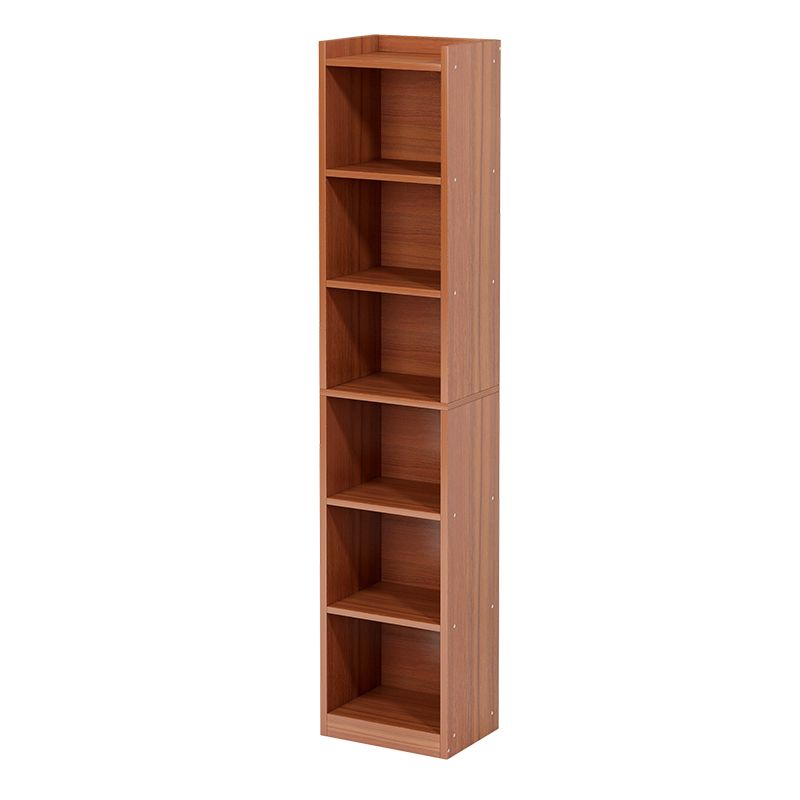 Modern Style Closed Back Bookshelf Engineered Wood Bookcase for Home